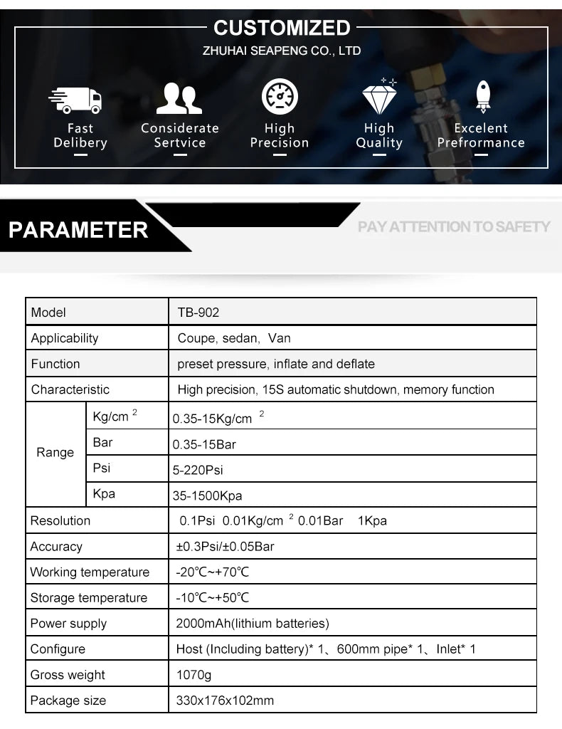Pistol umflare anvelope automat